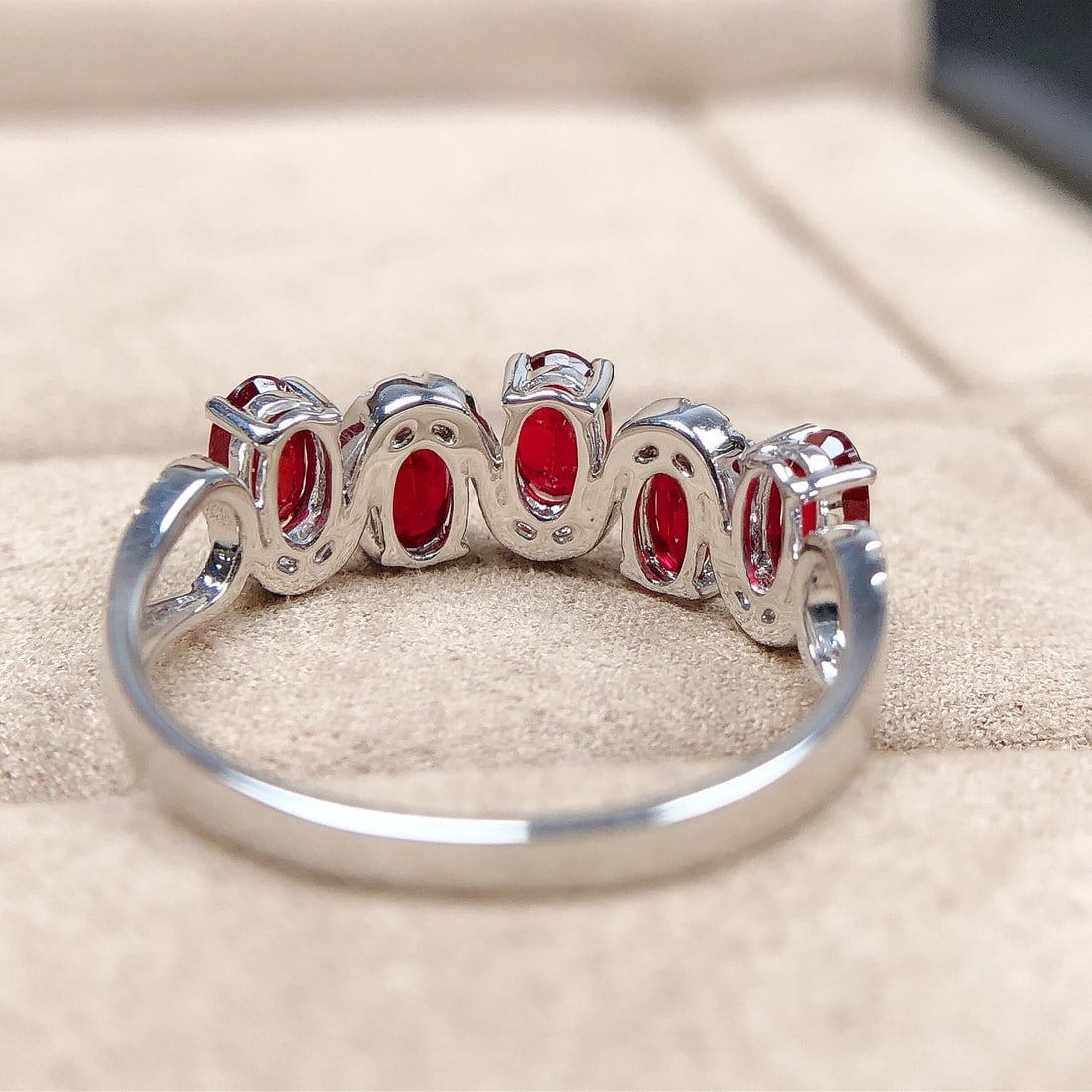 14k Gold 1.64 Ctw Vivid Red Natural Ruby & Diamond Ring - 5
