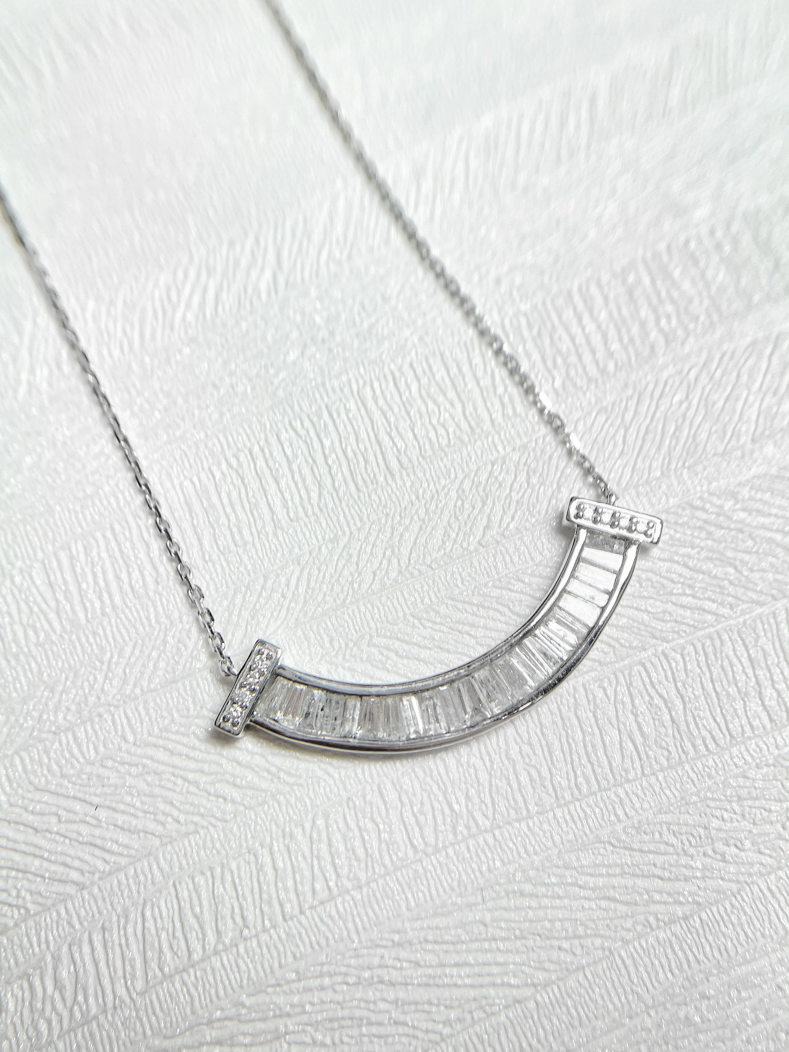14k Gold 0.97 Ctw Natural H Diamond Necklace - 2
