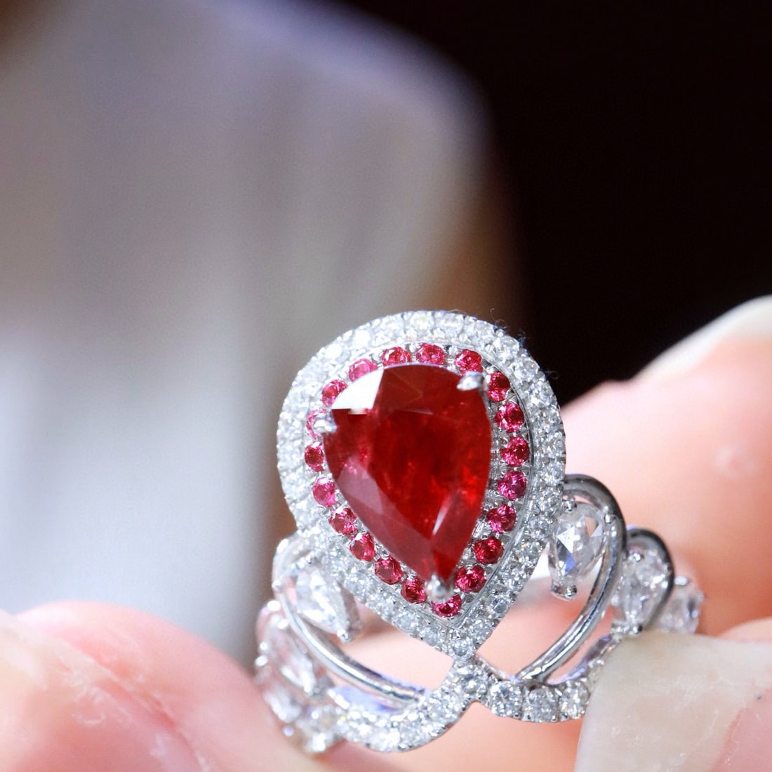 14k Gold 1.98 Ctw Natural Ruby & Diamond Ring (1 of 7)