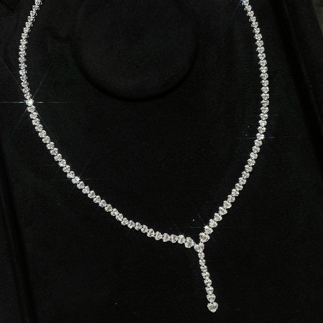14k Gold 3.2 Ct Natural H Diamond Necklace (1 of 8)