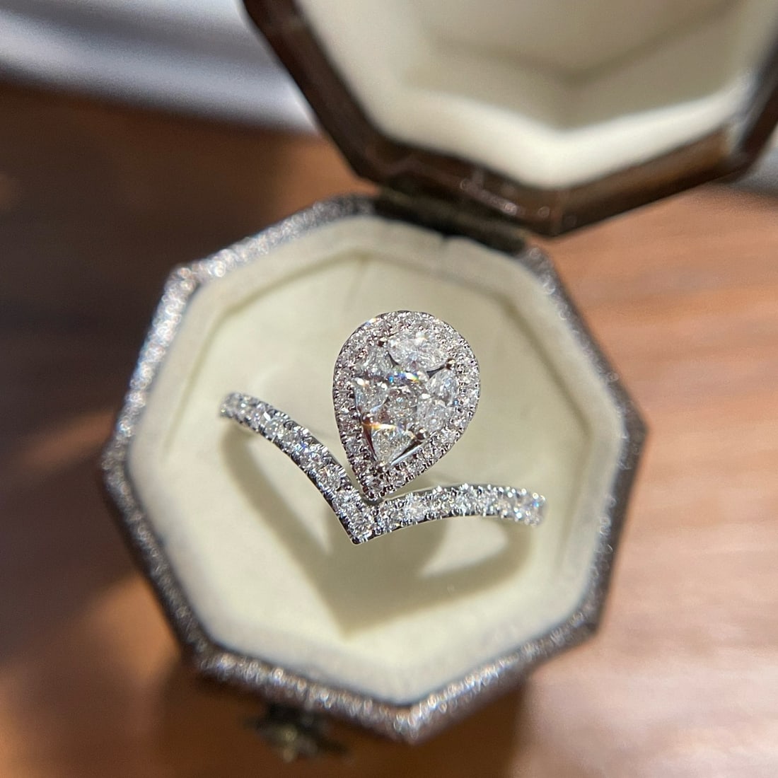 14k Gold 0.60 Ct Natural H Diamond Ring (1 of 7)