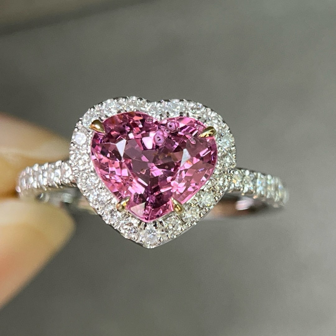 14k Gold 2.65 Ctw Natural Spinel & Diamond Ring - 3