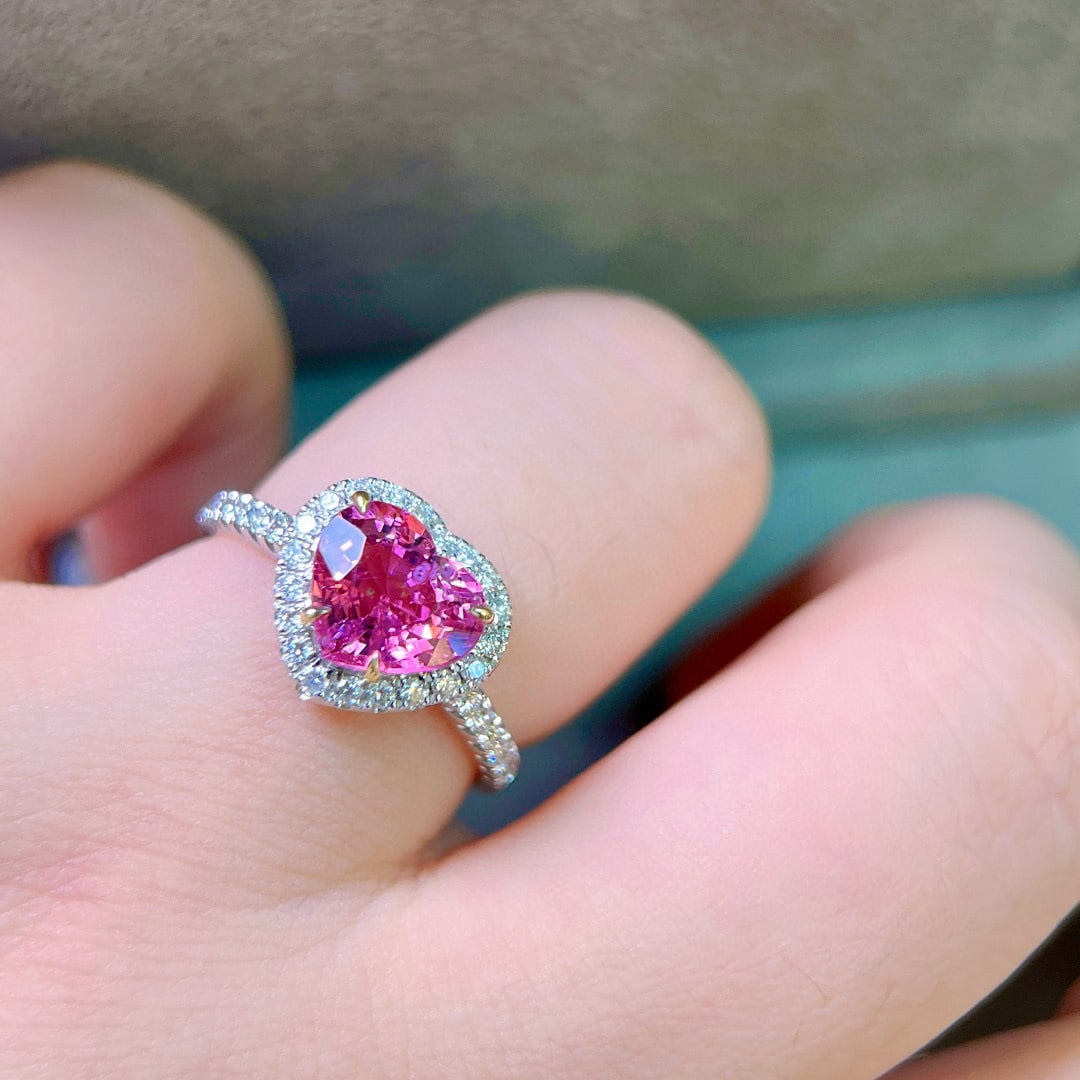 14k Gold 2.65 Ctw Natural Spinel & Diamond Ring - 6