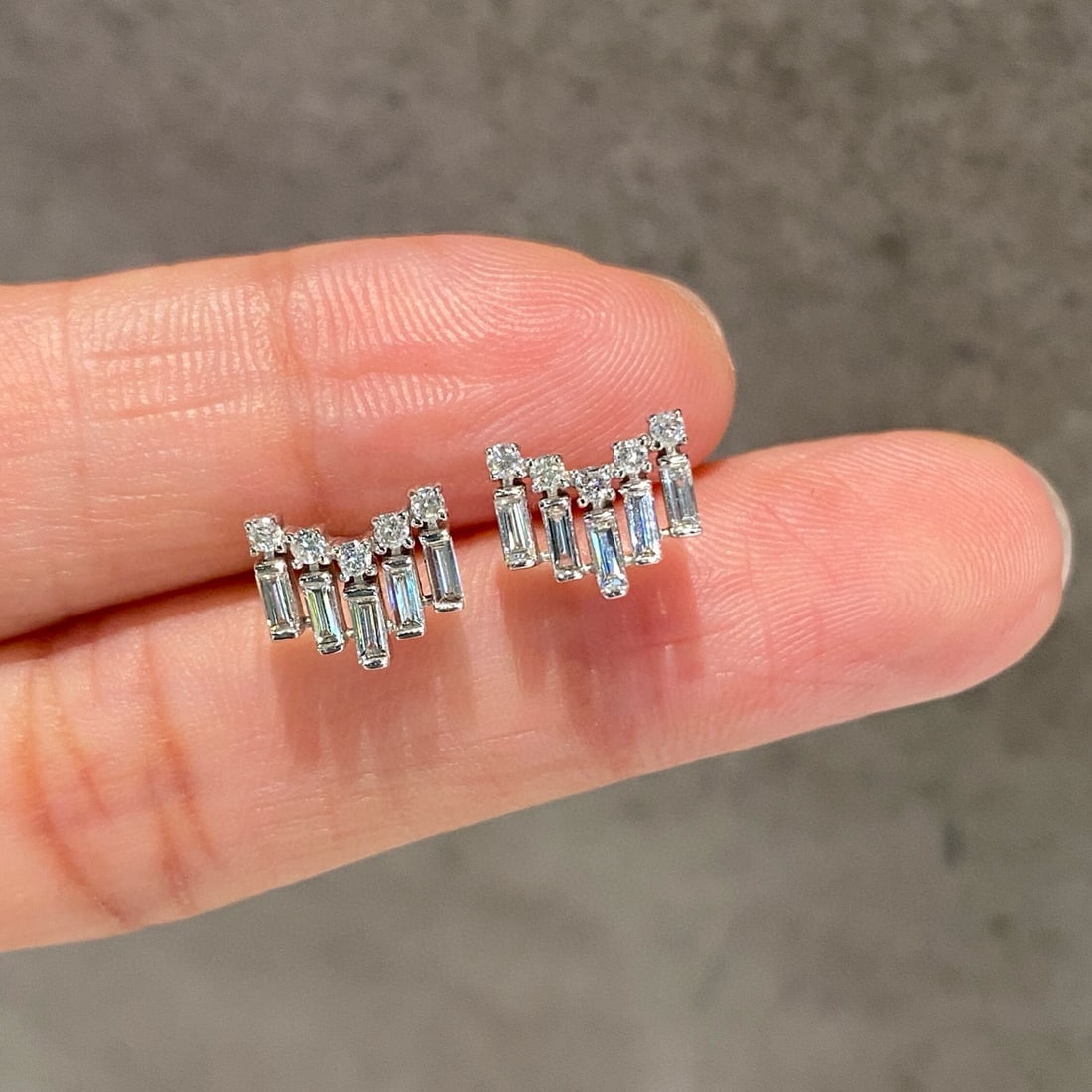 14k Gold 0.5 Ct Natural H Diamond Earrings (1 of 4)