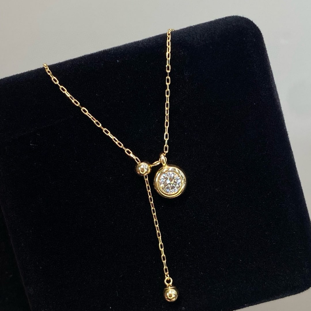 14k Gold 0.25 Ct Natural H Diamond Necklace (1 of 9)