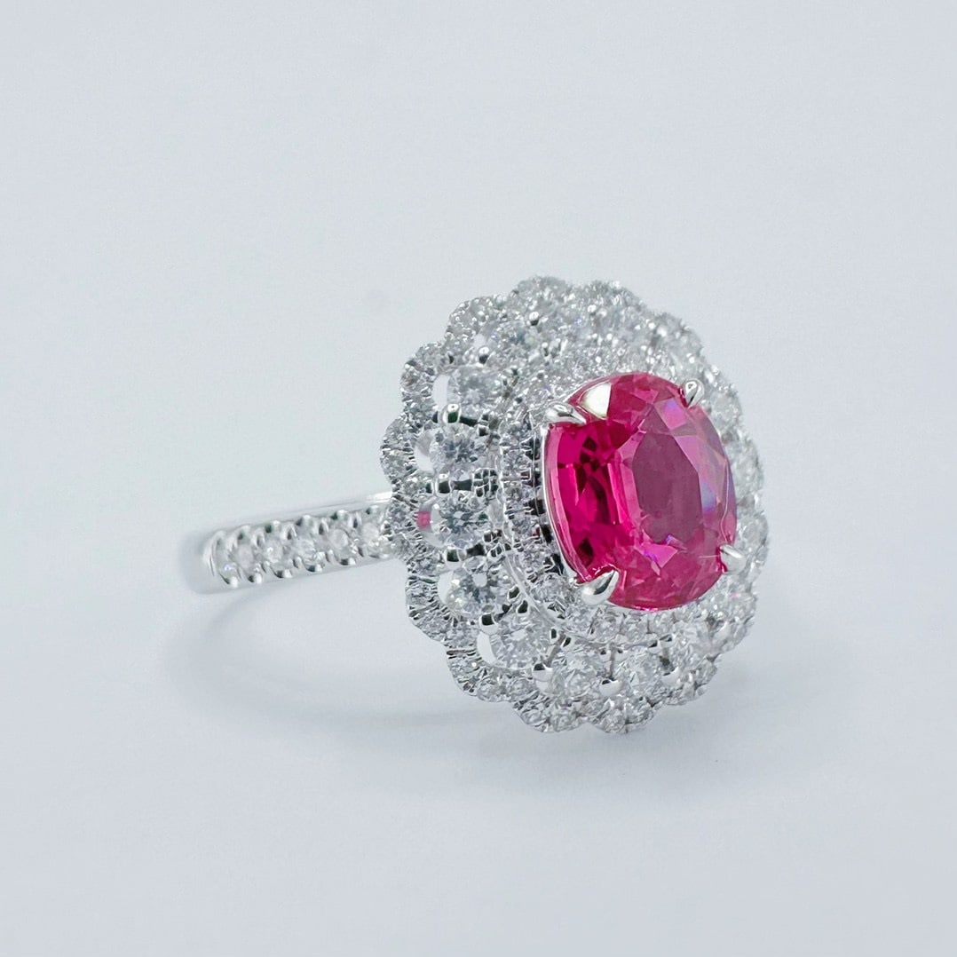 14k Gold 1.78 Ctw Natural Ruby & Diamond Ring - 2