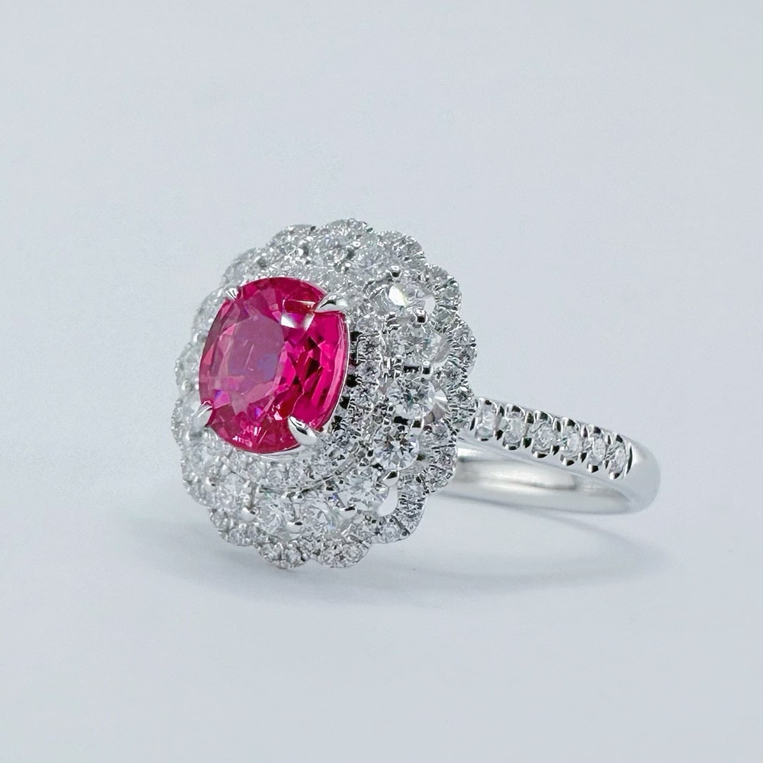 14k Gold 1.78 Ctw Natural Ruby & Diamond Ring - 3