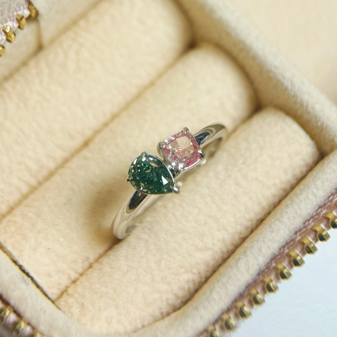 14k Gold 1.10 Ct Natural Color Diamond Ring (1 of 4)