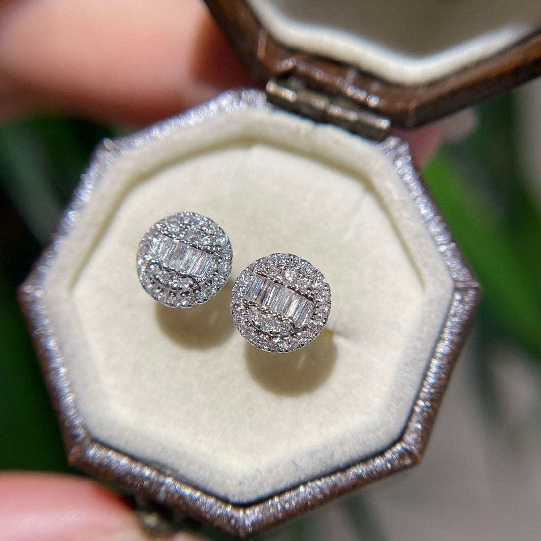 14k Gold 0.28 Ct Natural H Diamond Earrings (1 of 6)