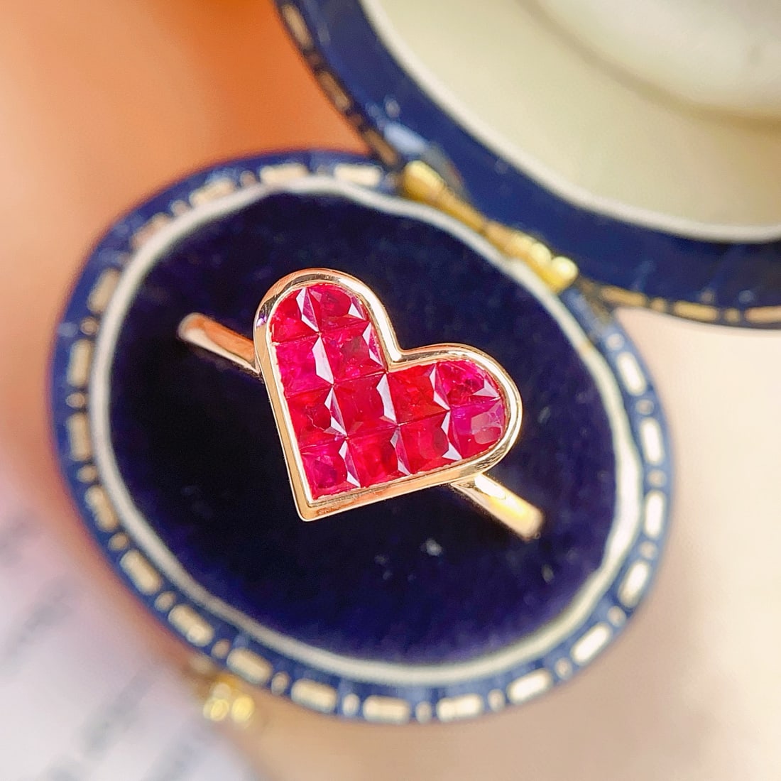 14k Gold 1.30 Ct Natural Ruby Ring - 4