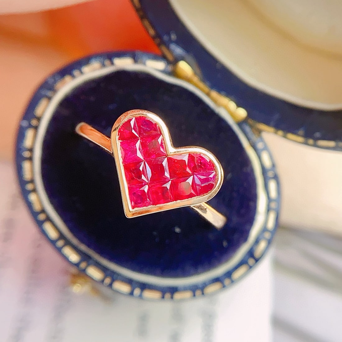 14k Gold 1.30 Ct Natural Ruby Ring - 5