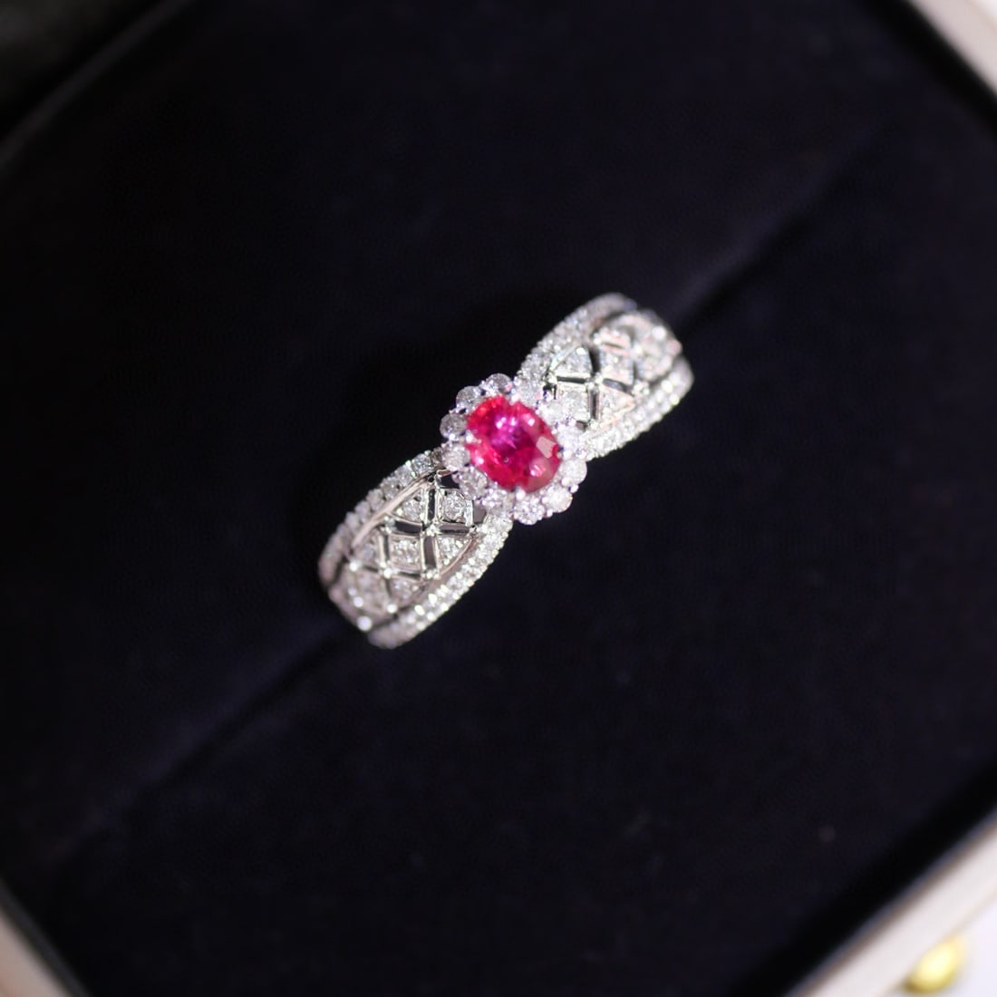 14k Gold 0.30 Ct Natural Ruby & Diamond Ring (1 of 5)