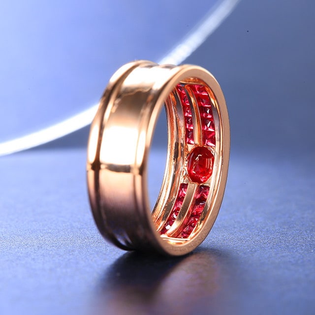 14k Gold 1.37 Ctw Natural Ruby & Ruby Ring - 4