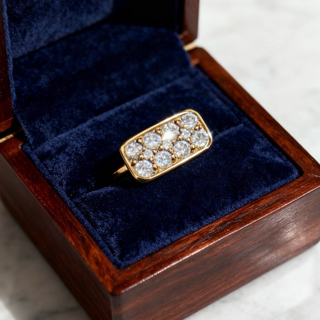 14k Gold 1 Ct Natural H Diamond Ring (1 of 5)