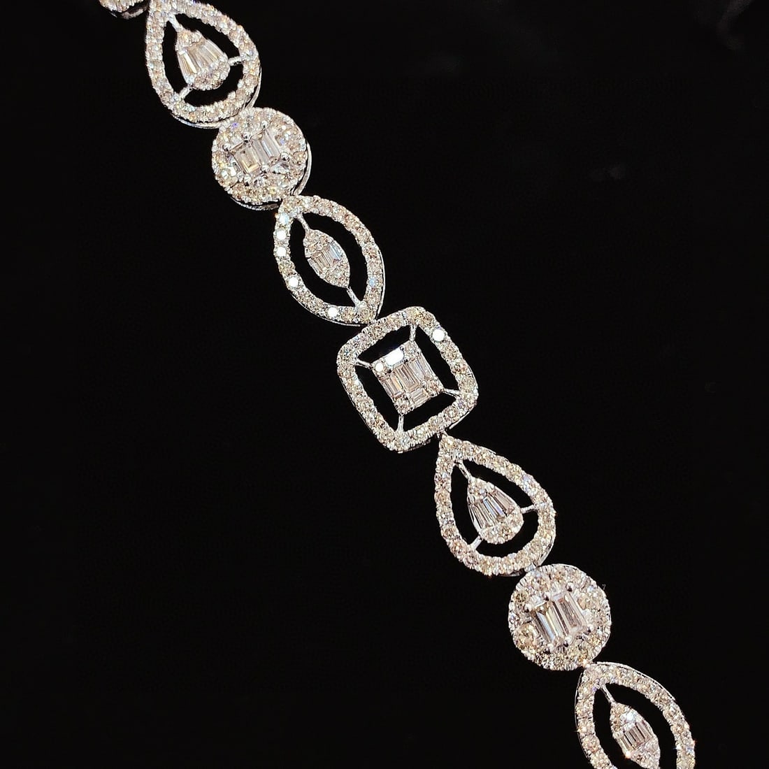 14k Gold 5 Ct Natural H Diamond Bracelet (1 of 6)
