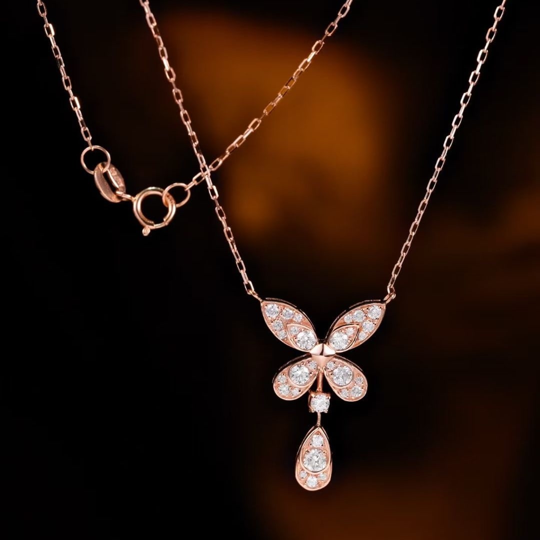 14k Gold 0.48 Ct Natural H Diamond Necklace (1 of 7)