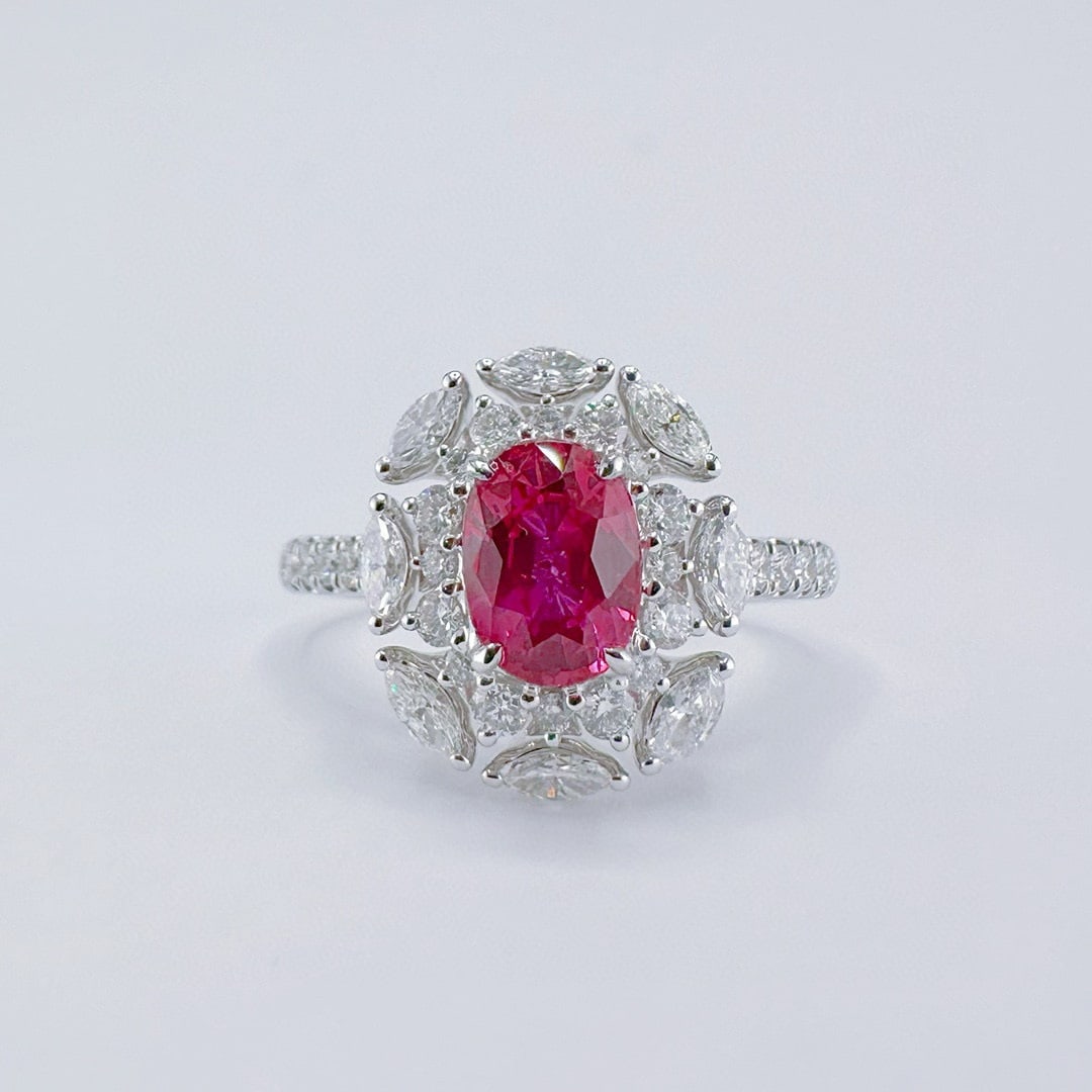 14k Gold 2.07 Ctw Natural Ruby & Diamond Ring (1 of 6)