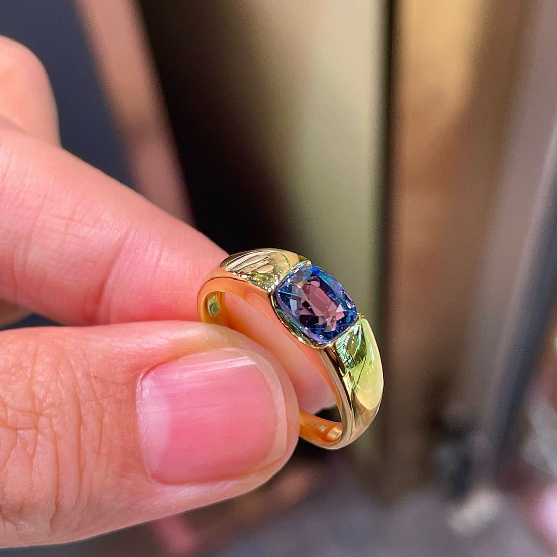 14k Gold 1.37 Ct Natural Spinel Ring - 3