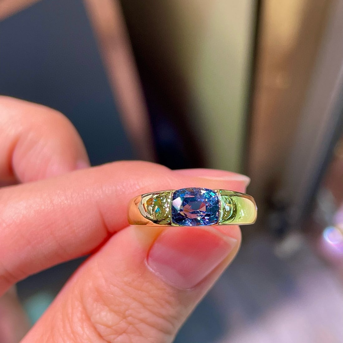 14k Gold 1.37 Ct Natural Spinel Ring - 4