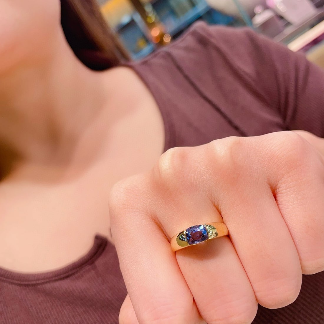 14k Gold 1.37 Ct Natural Spinel Ring - 5