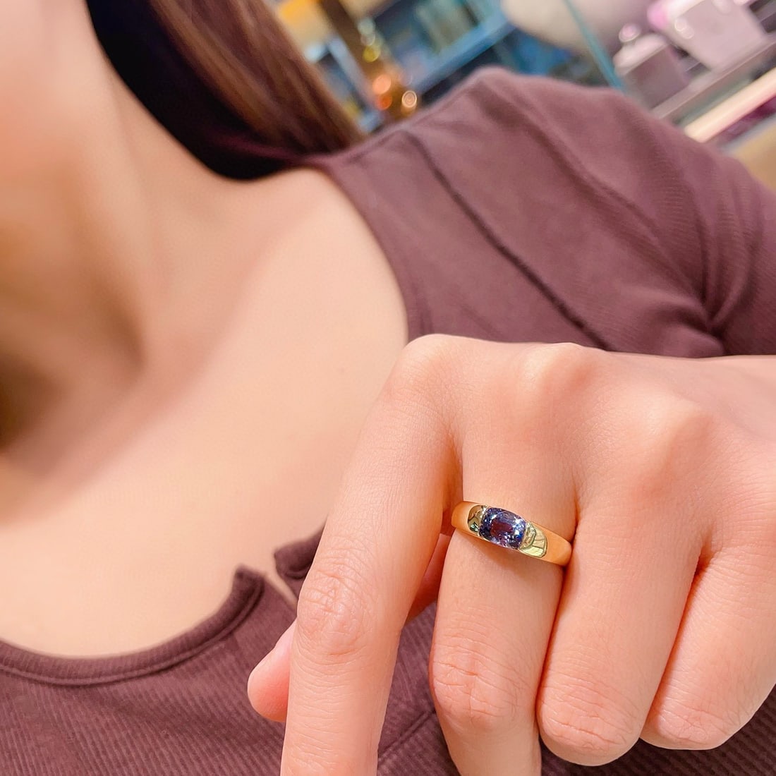 14k Gold 1.37 Ct Natural Spinel Ring - 6