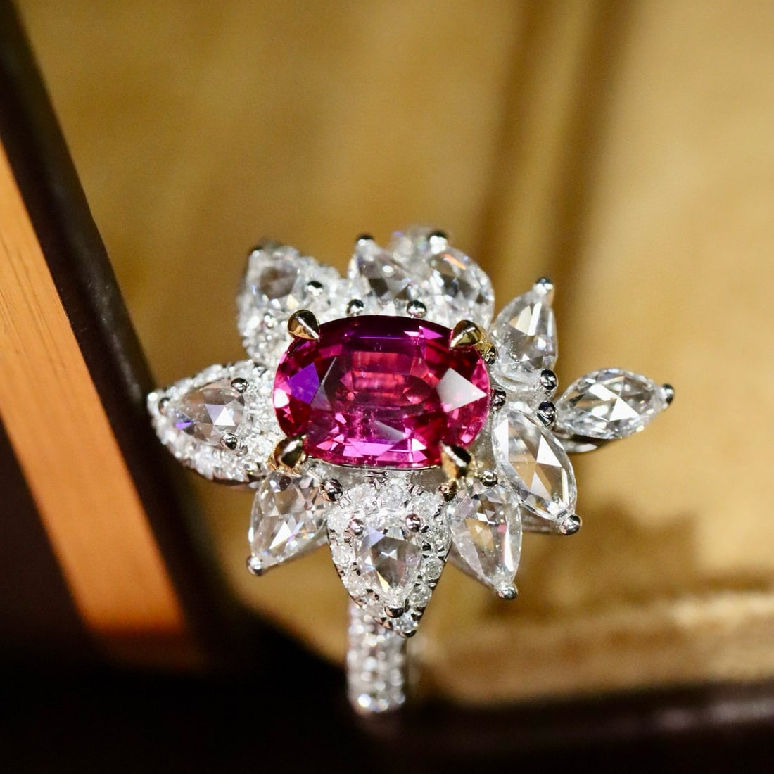 14k Gold 2.20 Ctw Natural Ruby & Diamond Ring (1 of 7)