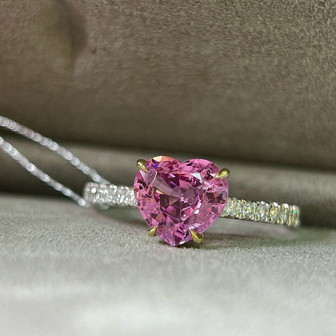 14k Gold 2.01 Ctw Natural Spinel & Diamond Ring - 5