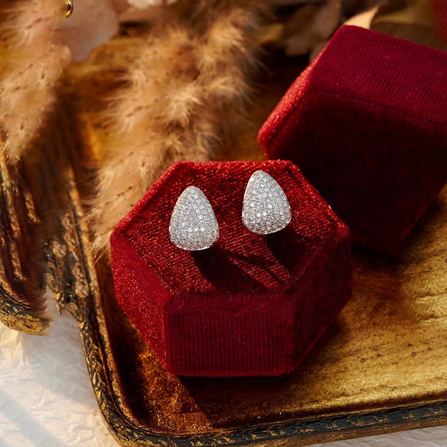 14k Gold 1 Ct Natural H Diamond Earrings (1 of 9)