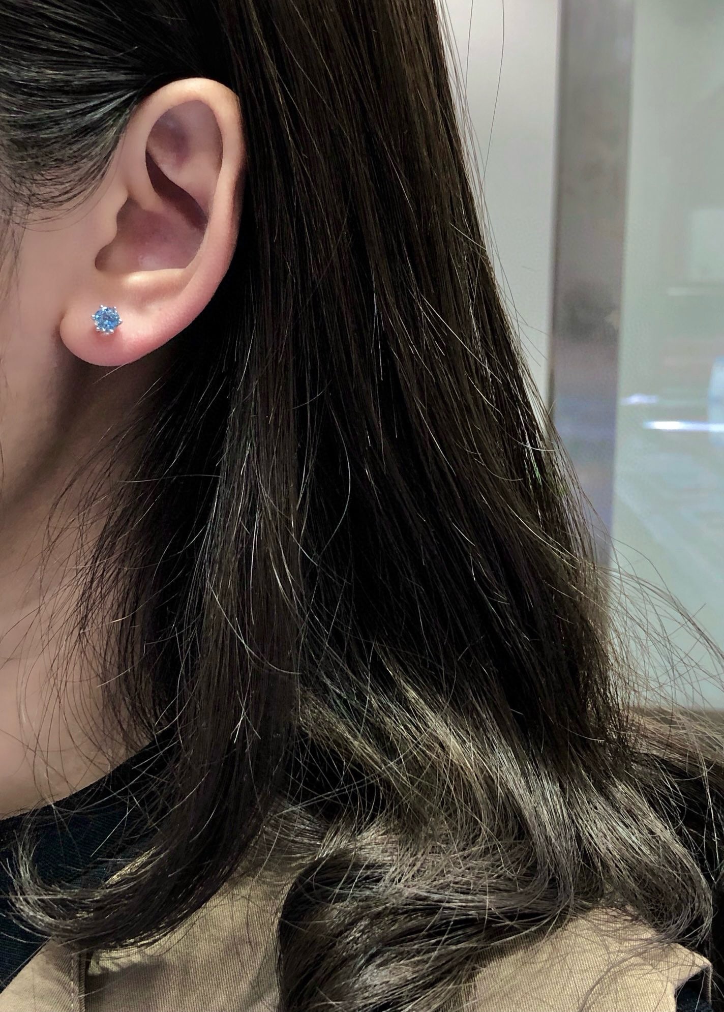 14k Gold 1.17 Ct Natural Aquamarine Earrings - 3