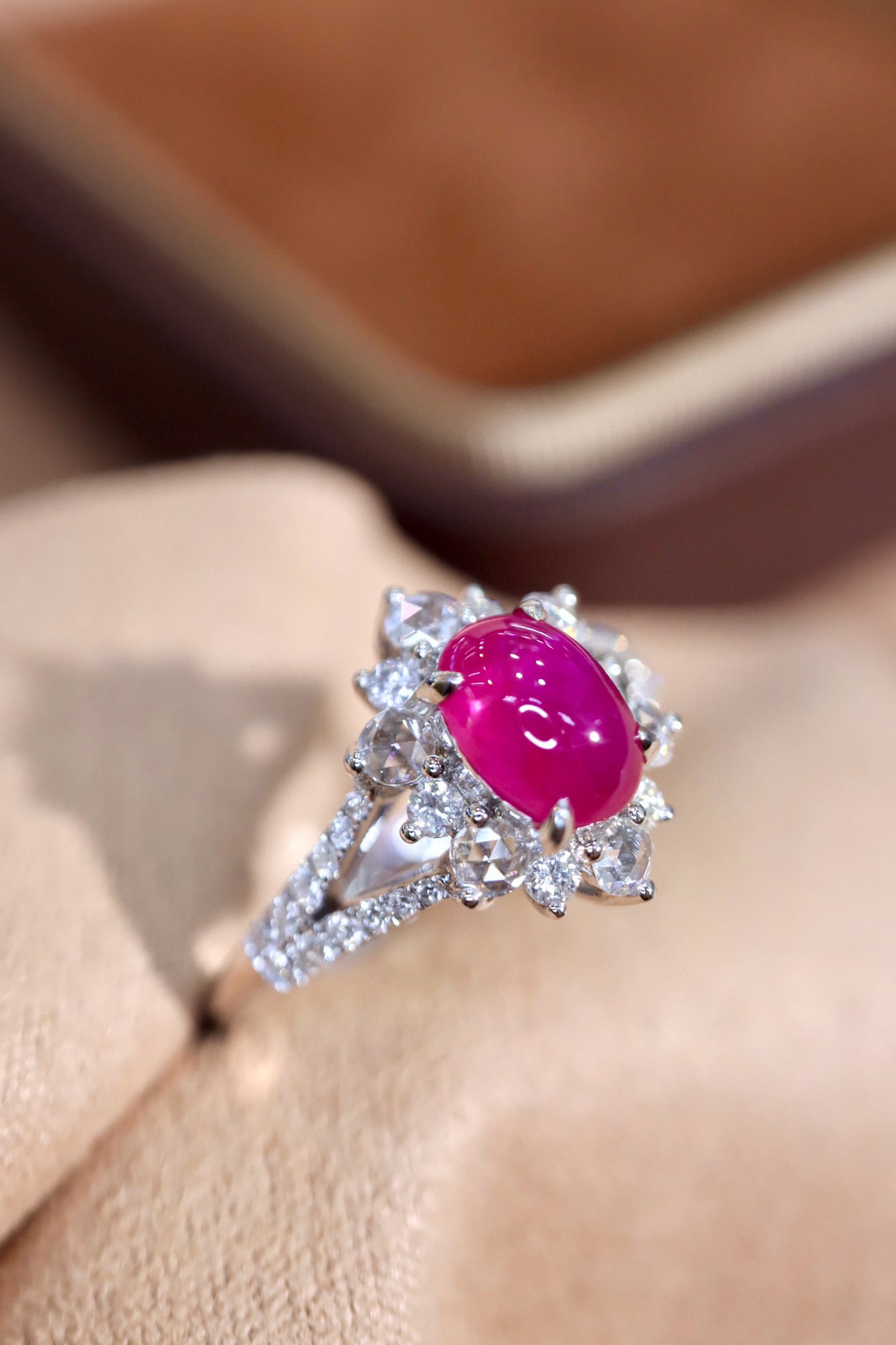 14k Gold 1.59 Ctw Natural Ruby & Diamond Ring - 3