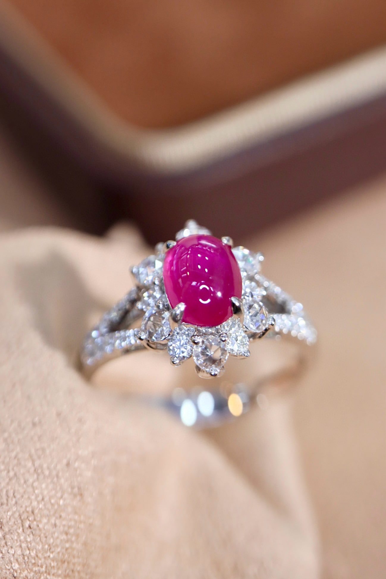 14k Gold 1.59 Ctw Natural Ruby & Diamond Ring - 4