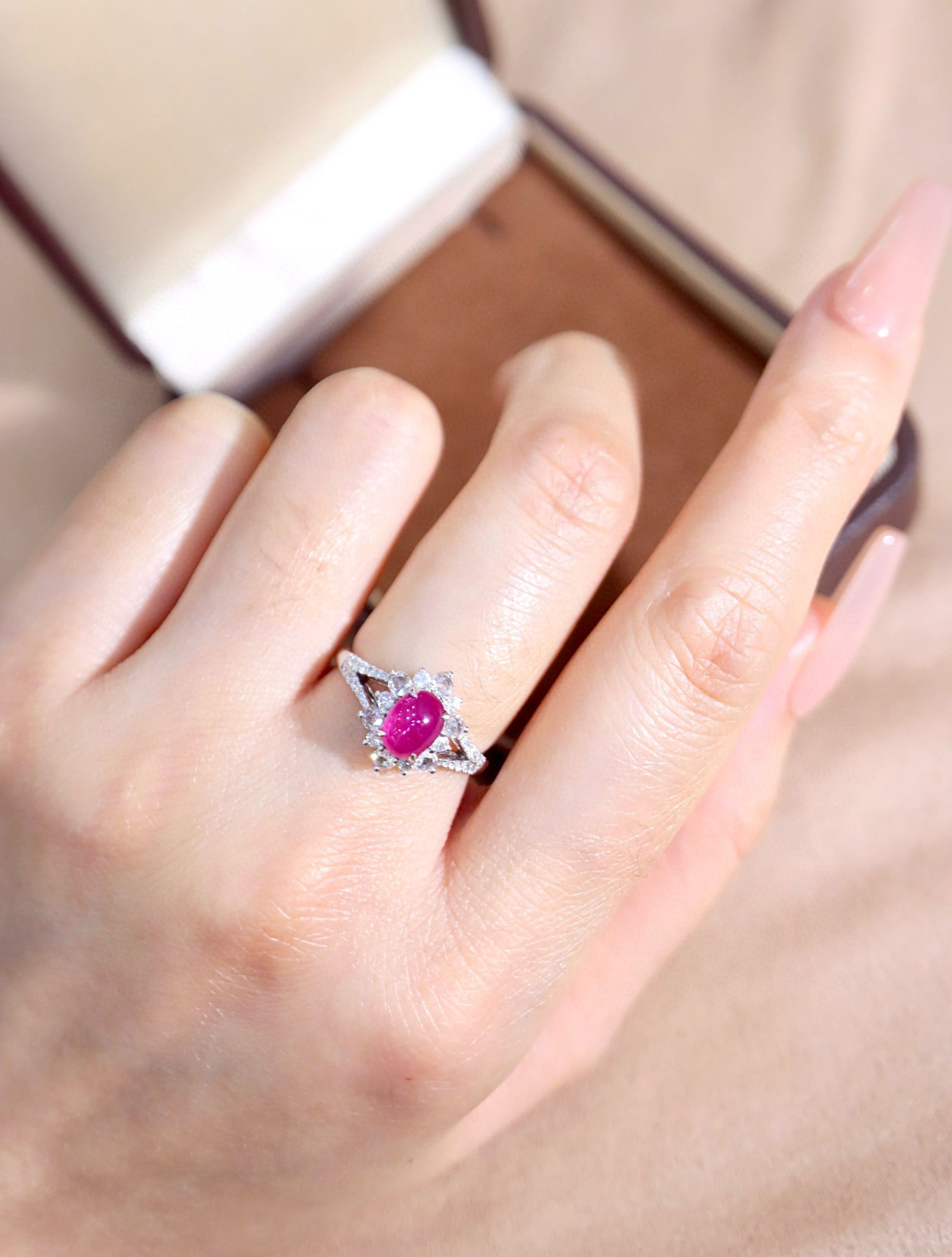 14k Gold 1.59 Ctw Natural Ruby & Diamond Ring - 8