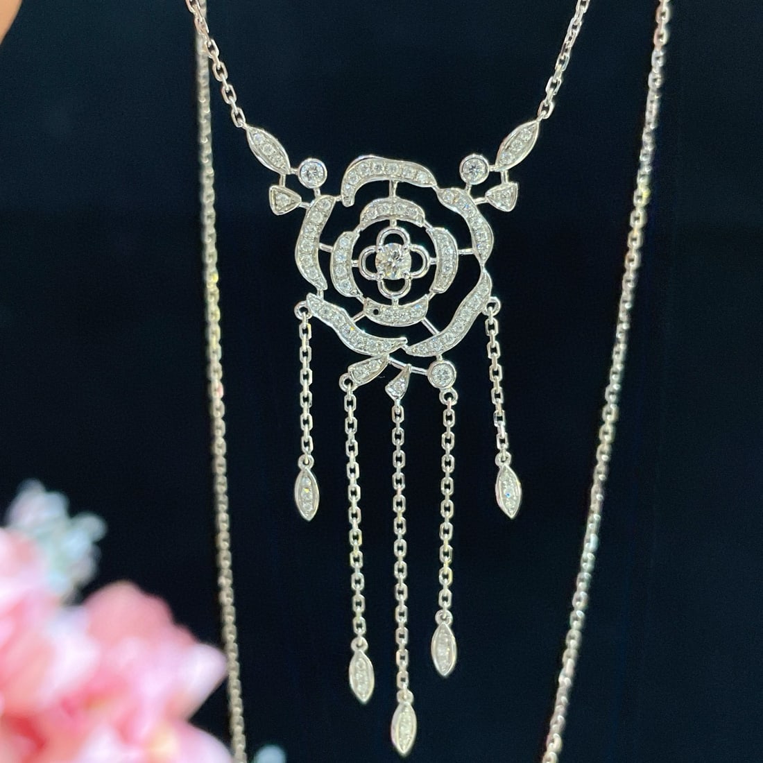 14K GOLD 0.53 CT NATURAL H DIAMOND NECKLACE: Ref:231083131 // Gold Content:14K Gold // Main Gemstone:Diamond // Shape:Round // Carat Weight:0.53ct // Clarity Grade:VS-SI // Color:H // Treatment:Natural // Cut Grade:G // Condition: NewLow