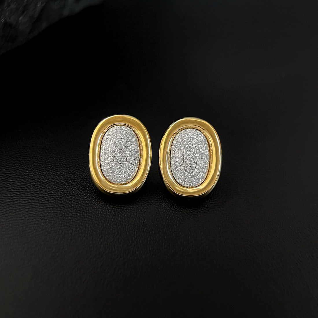 14K GOLD 0.76 CT NATURAL H DIAMOND EARRINGS (1 of 1)