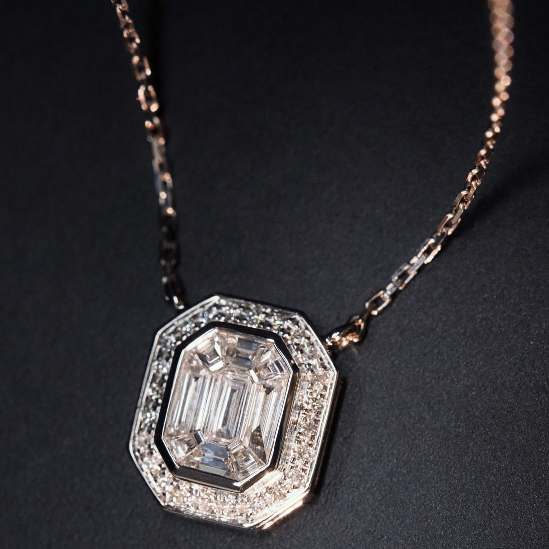 14K GOLD 0.39 CTW NATURAL H DIAMOND NECKLACE (1 of 1)