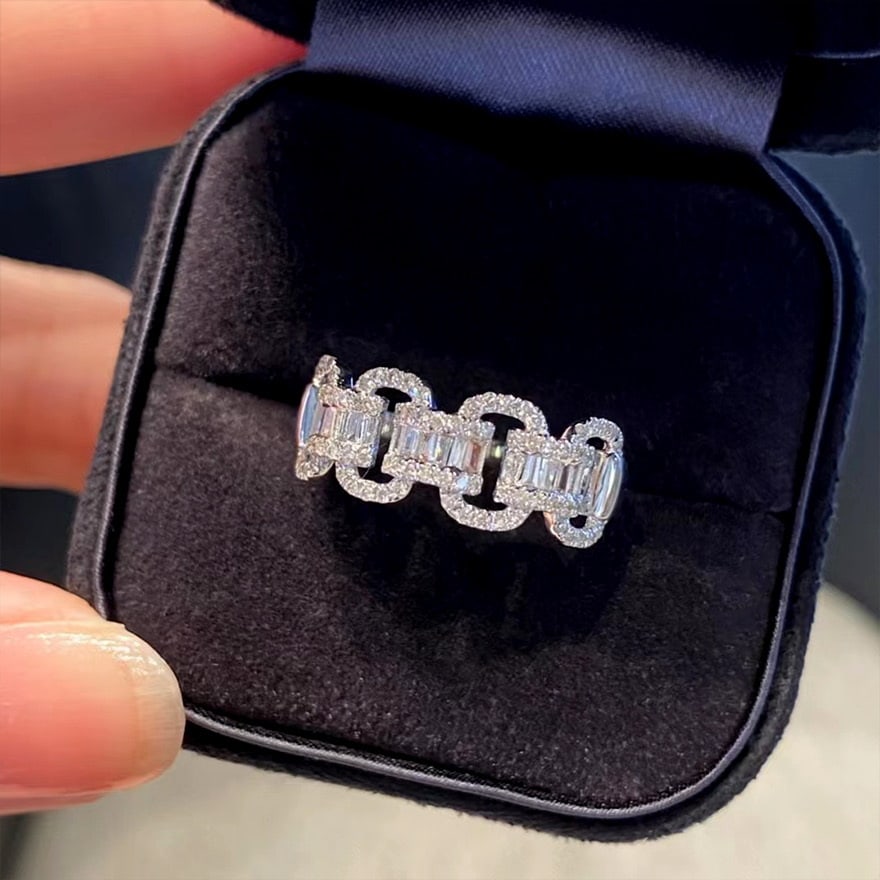 14K GOLD 0.55 CT NATURAL H DIAMOND RING (1 of 1)