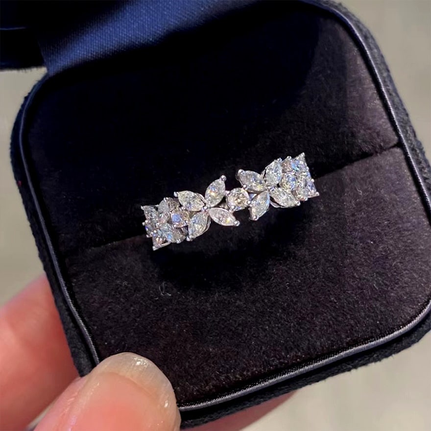 14K GOLD 0.85 CT NATURAL H DIAMOND RING (1 of 1)