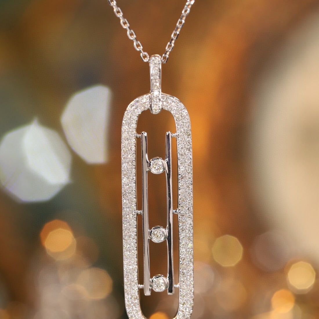 14k Gold 0.5 Ct Natural H Diamond Necklace: Ref:231085117 // gold content:14k gold // main gemstone:diamond // shape:round // carat weight:0. 5ct // clarity grade:vs-si // color:h // treatment:natural // cut grade:g // Condition: NewLow