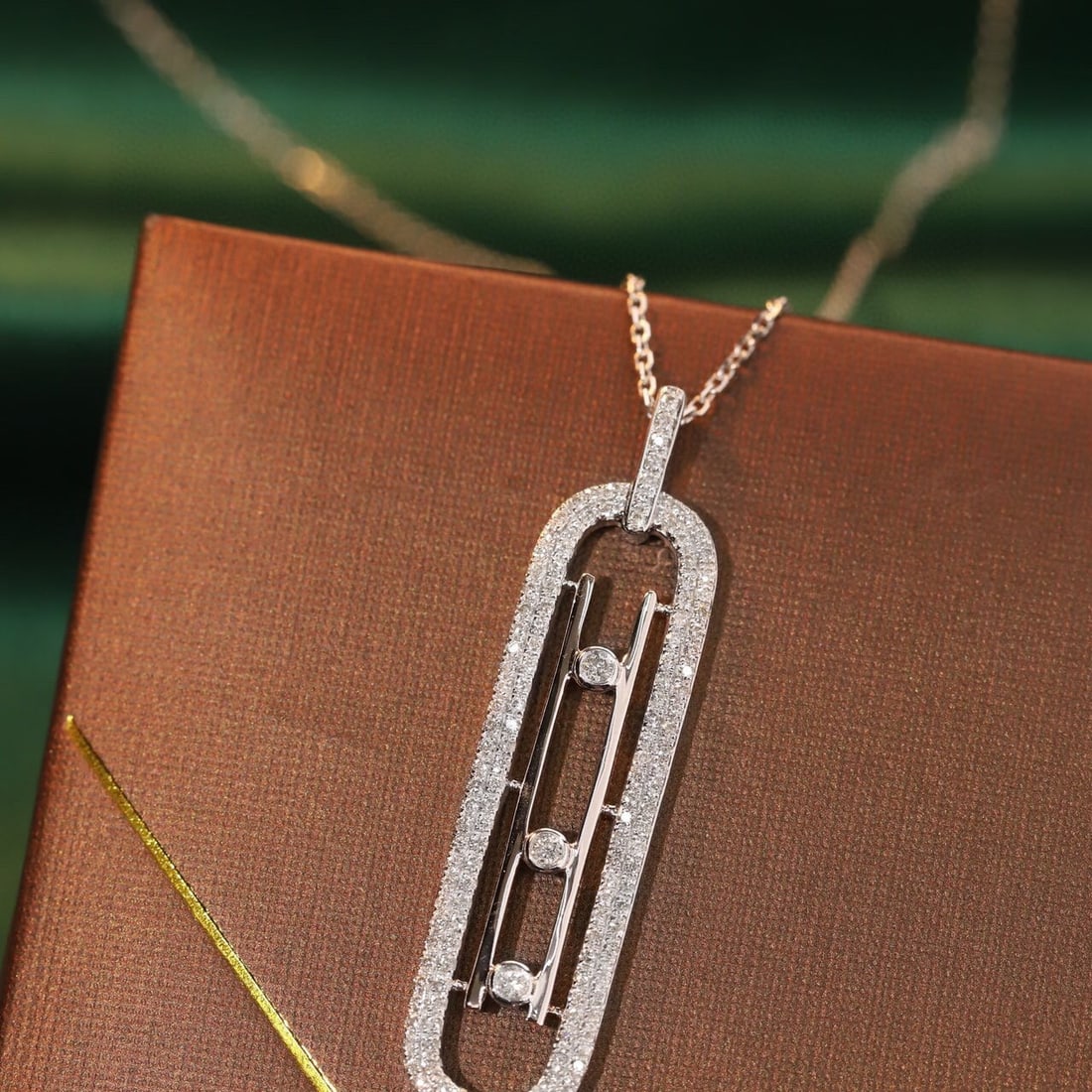 14k Gold 0.5 Ct Natural H Diamond Necklace - 5