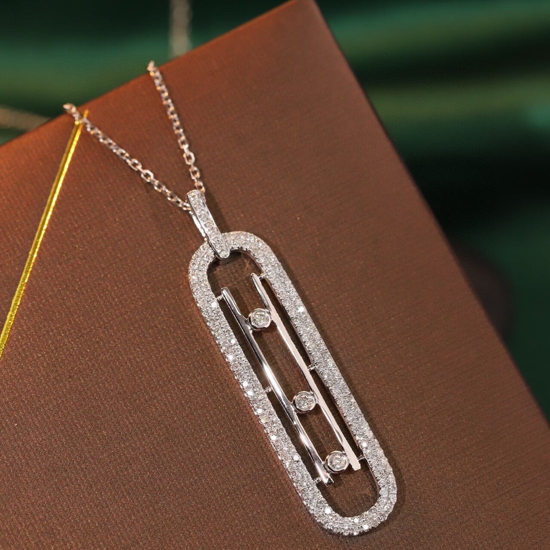 14k Gold 0.5 Ct Natural H Diamond Necklace - 6