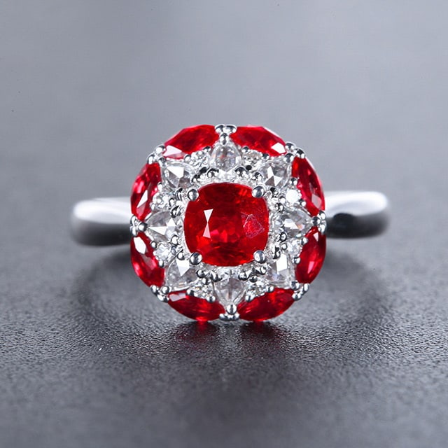 14k Gold 1.83 Ctw Natural Ruby & Diamond Ring (1 of 6)