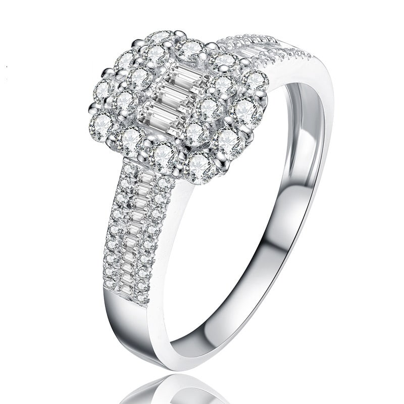 14k Gold 1 Ct Natural H Diamond Ring - 2