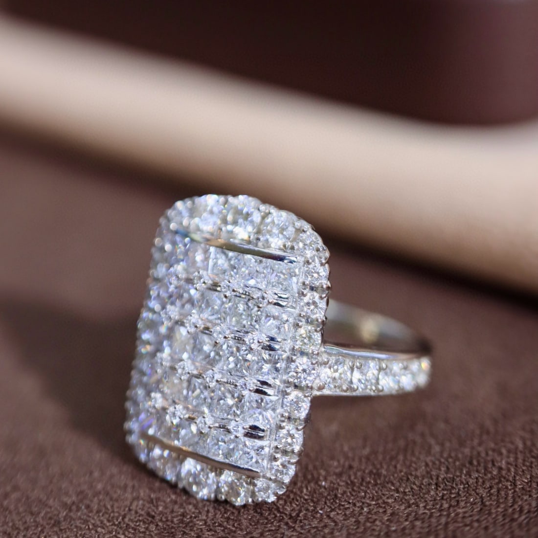 14k Gold 2 Ct Natural H Diamond Ring - 7