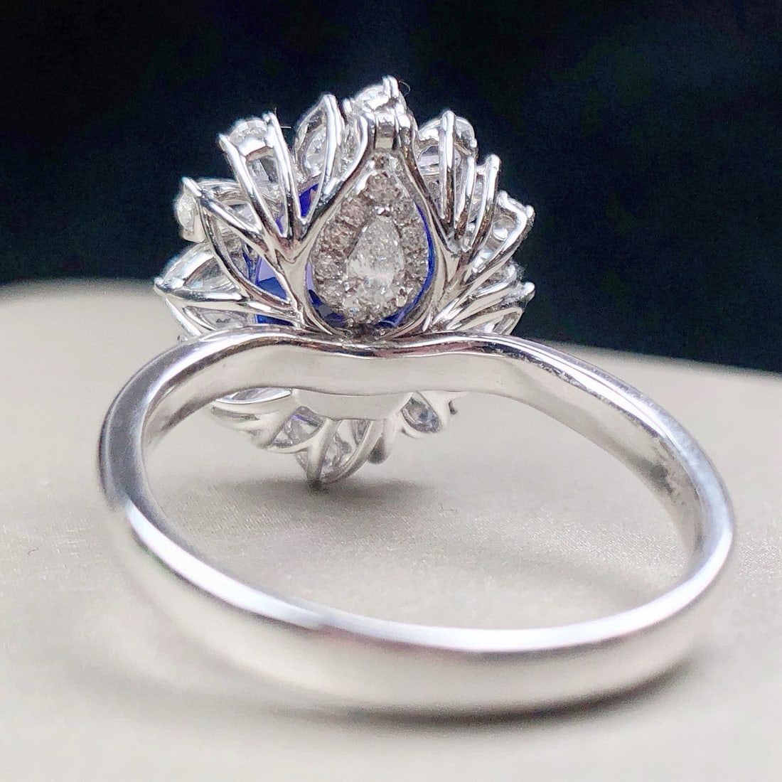 14k Gold 3.46 Ctw Natural Tanzanite & Diamond Ring/pendant( Without Chain ) - 6