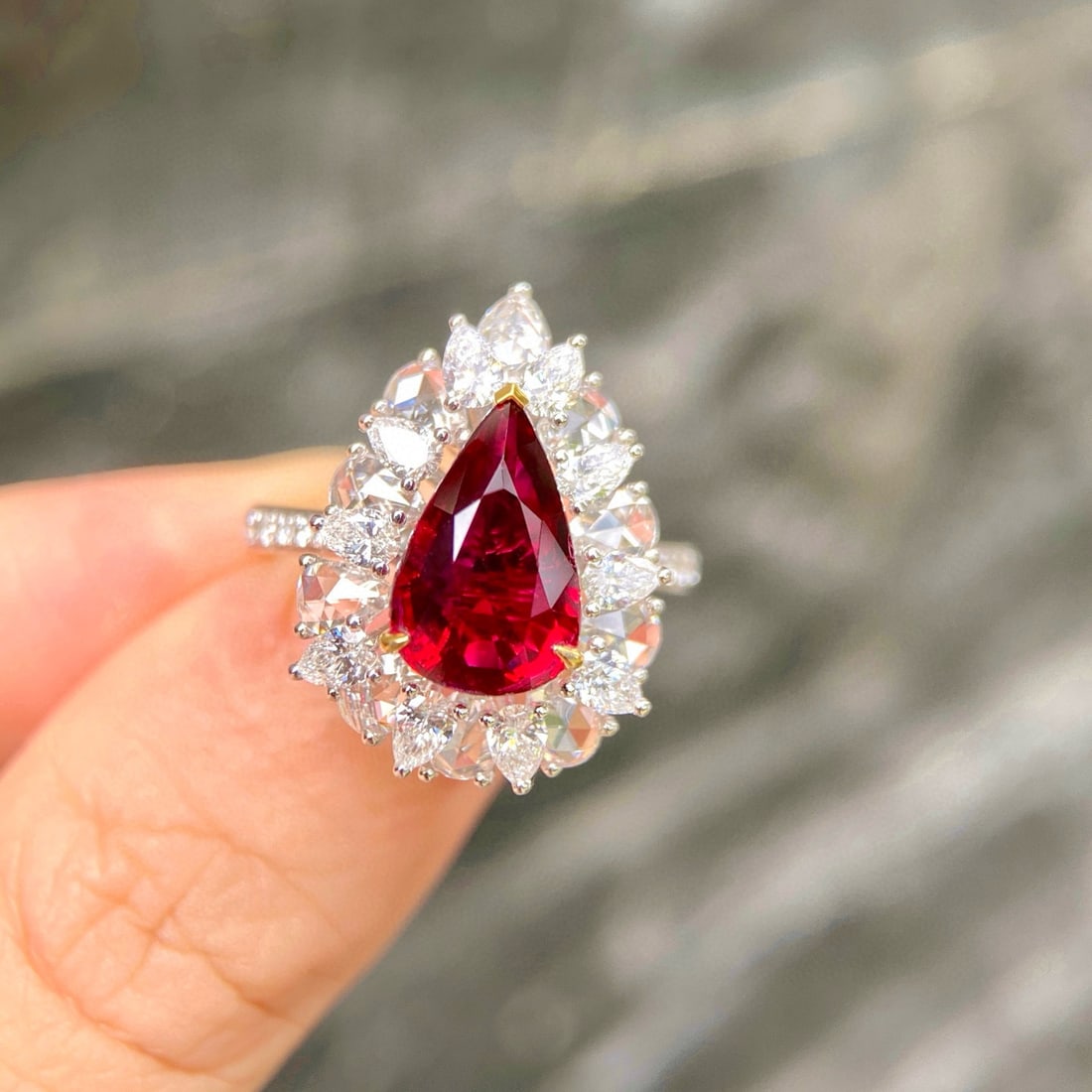 14k Gold 4.51 Ctw Natural Ruby & Diamond Ring (1 of 7)