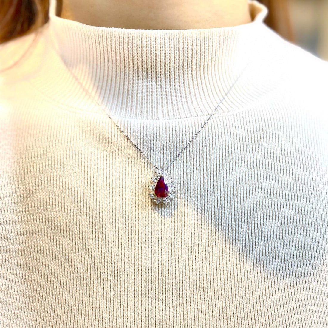 14k Gold 4.51 Ctw Natural Ruby & Diamond Ring - 6