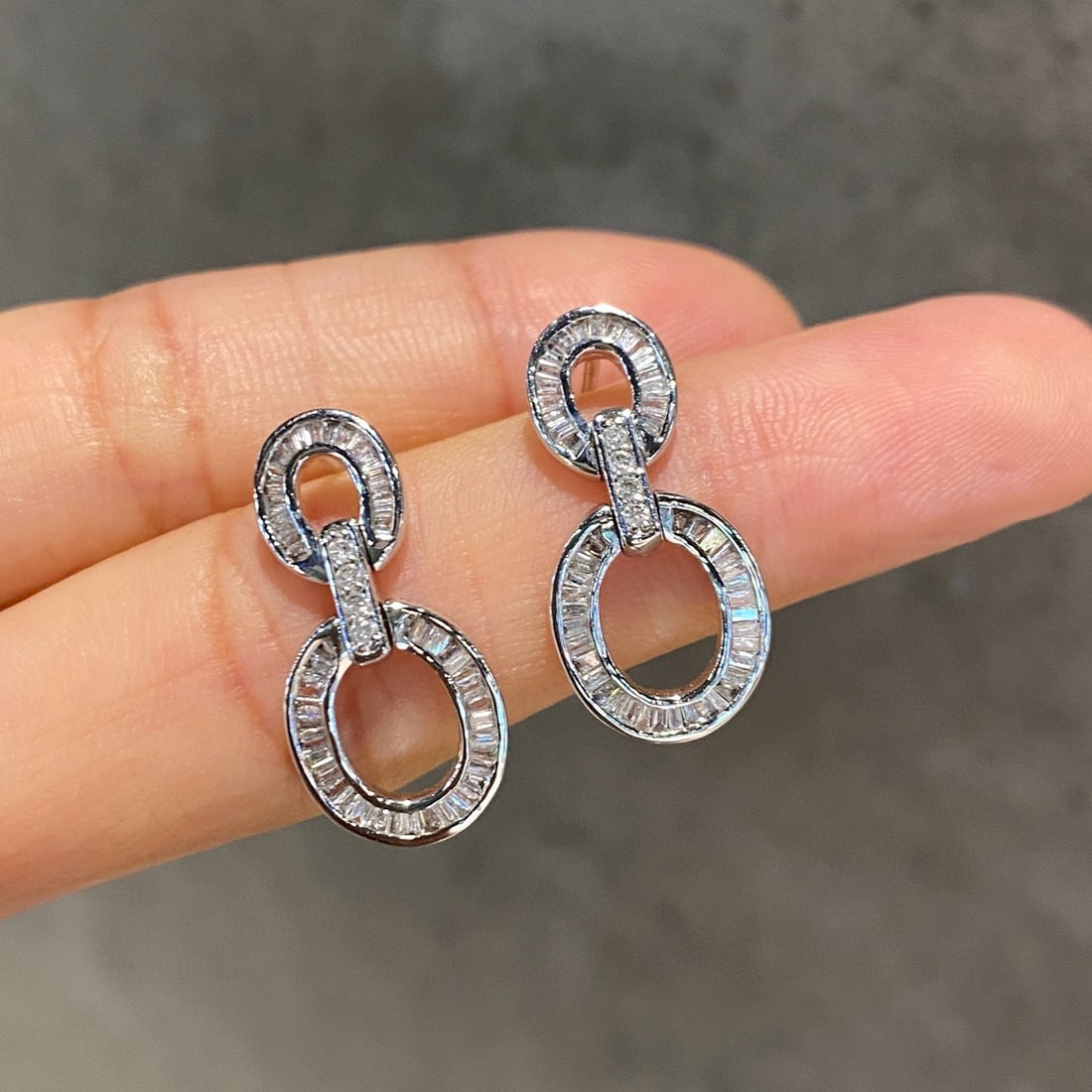 14k Gold 0.65 Ct Natural H Diamond Earrings (1 of 3)