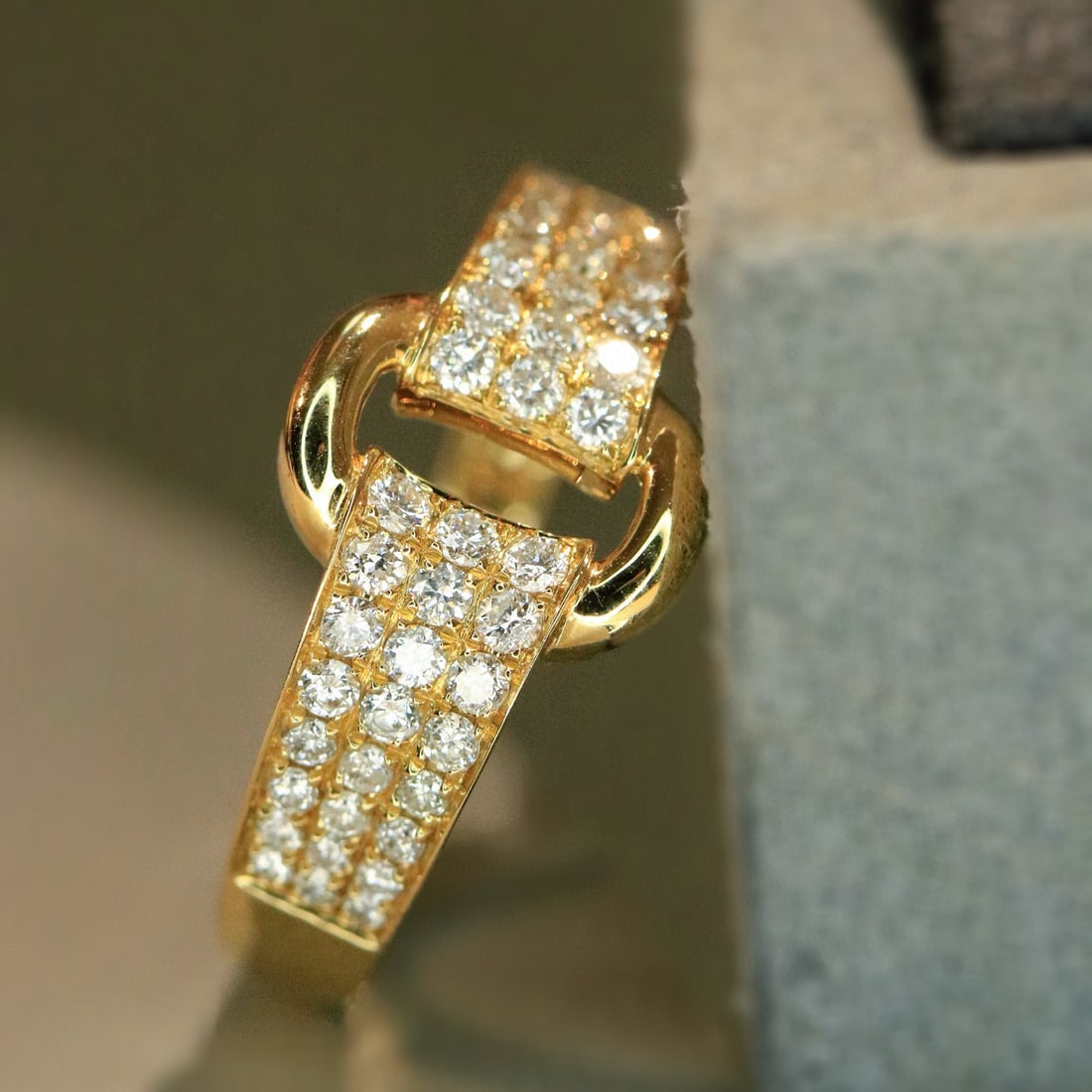 14k Gold 0.5 Ct Natural H Diamond Ring - 3