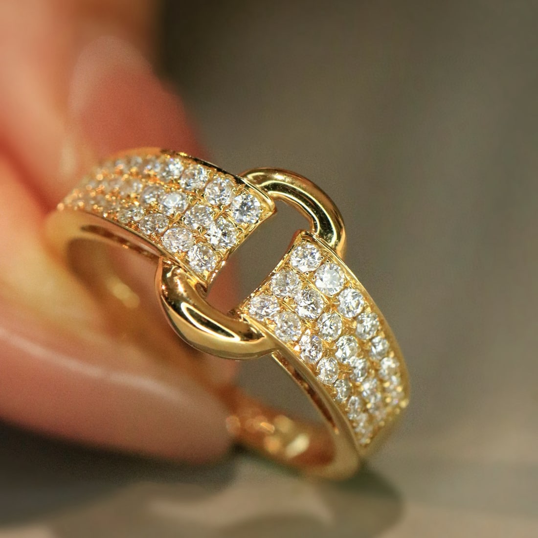 14k Gold 0.5 Ct Natural H Diamond Ring - 4