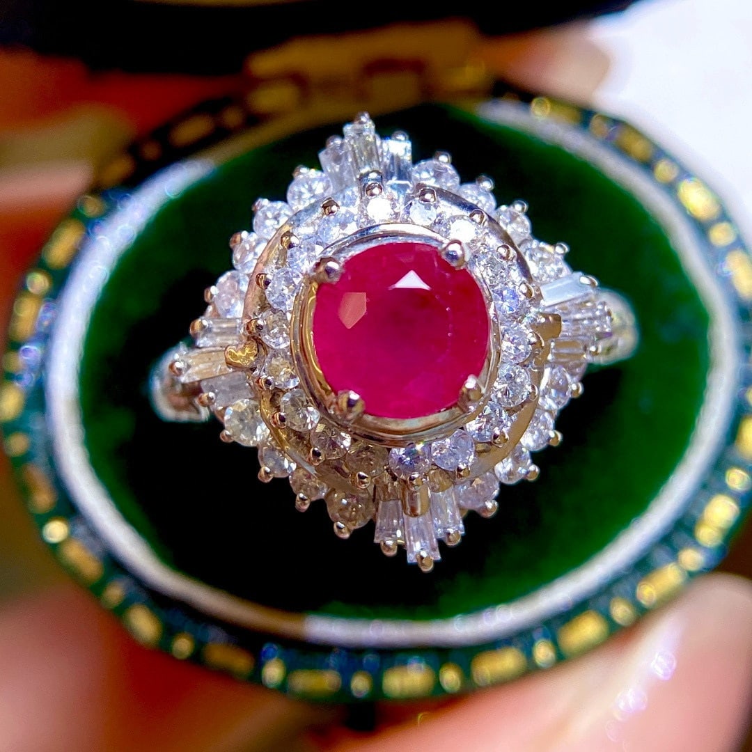 14k Gold 1.78 Ctw Natural Ruby & Diamond Ring (1 of 10)